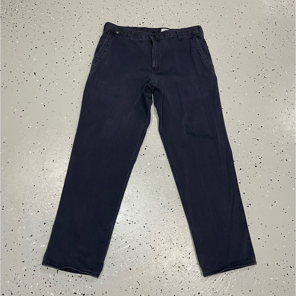 Carhartt FR Flame Resistant Cat 2 Work Pants Mens 38x34 Navy Blue